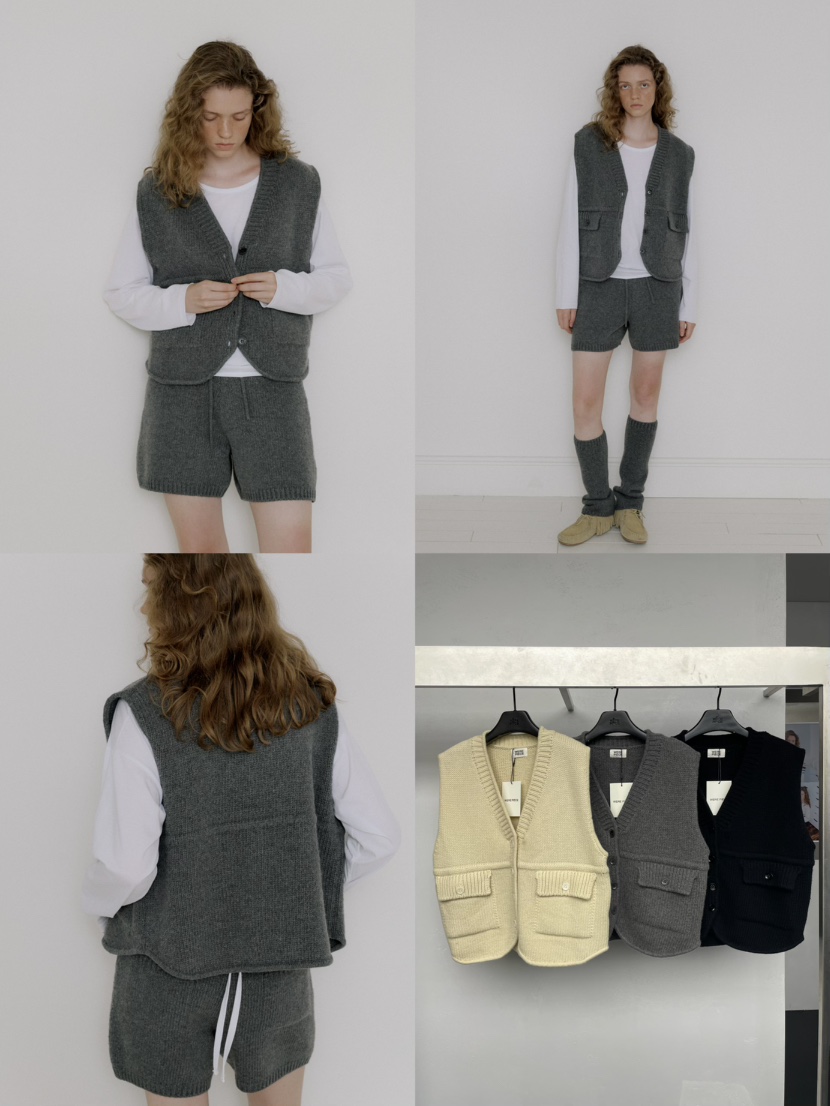 KARE/WEREPIECE東大門㊣直郵女裝新品真品時尚25秋冬馬甲羊毛KARE/WEREPIECE馬甲