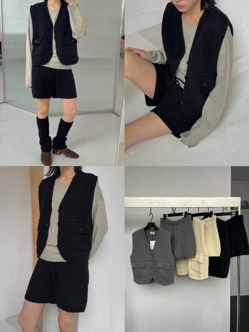 KARE/WEREPIECE東大門㊣直郵女裝新品真品時尚25秋冬馬甲羊毛KARE/WEREPIECE馬甲