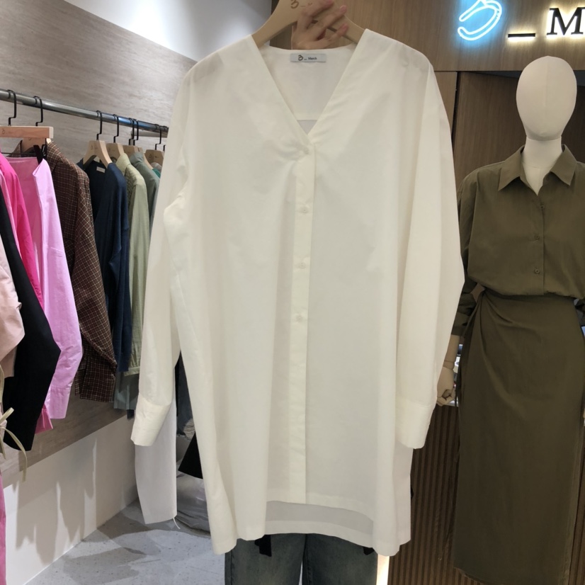 BISHOP韓國代購㊣女裝新款職業推薦休閑熱賣25秋冬襯衫蕾絲衫BISHOP襯衫/蕾絲衫圖色2