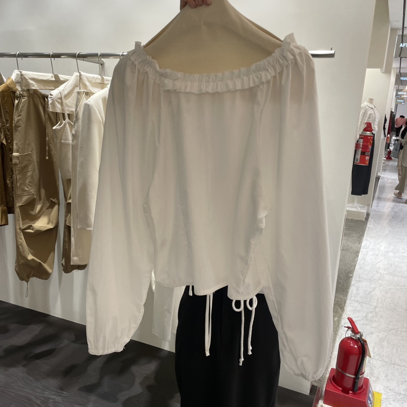 BINUS韓國直郵㊣女士新品休閑真品推薦熱賣時尚25秋冬襯衫蕾絲衫BINUS襯衫/蕾絲衫