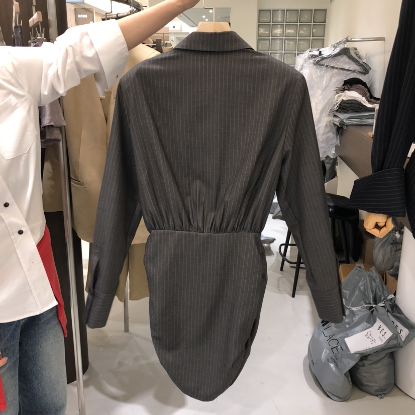 BES韓國直郵㊣女裝新款熱賣職業推薦人氣25秋冬真品休閑連衣裙BES SEOUL連衣裙