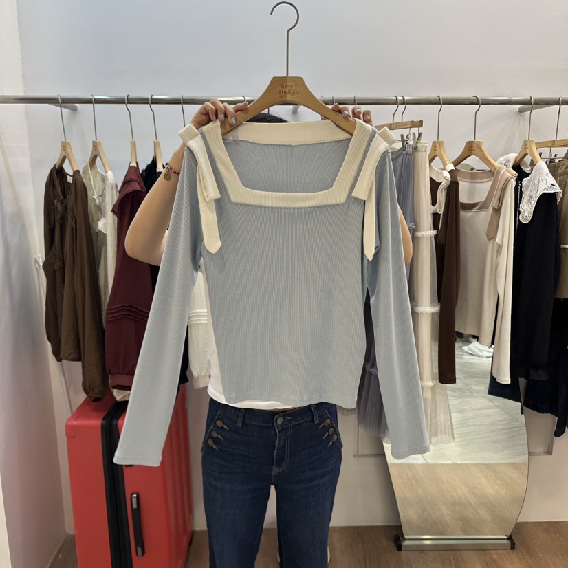 ABLESTUDIO東大門㊣代購女裝新品熱賣時尚25秋冬推薦長袖T恤ABLESTUDIO長袖T恤圖色3