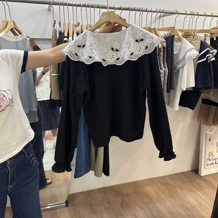 ABLESTUDIO東大門㊣直郵女裝新品推薦25秋冬真品襯衫蕾絲衫ABLESTUDIO襯衫/蕾絲衫