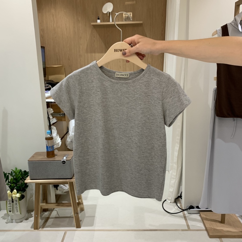 HOWFF韓國代購㊣女裝新款職業時尚熱賣真品休閑人氣推薦T恤HOWFFT恤圖色5