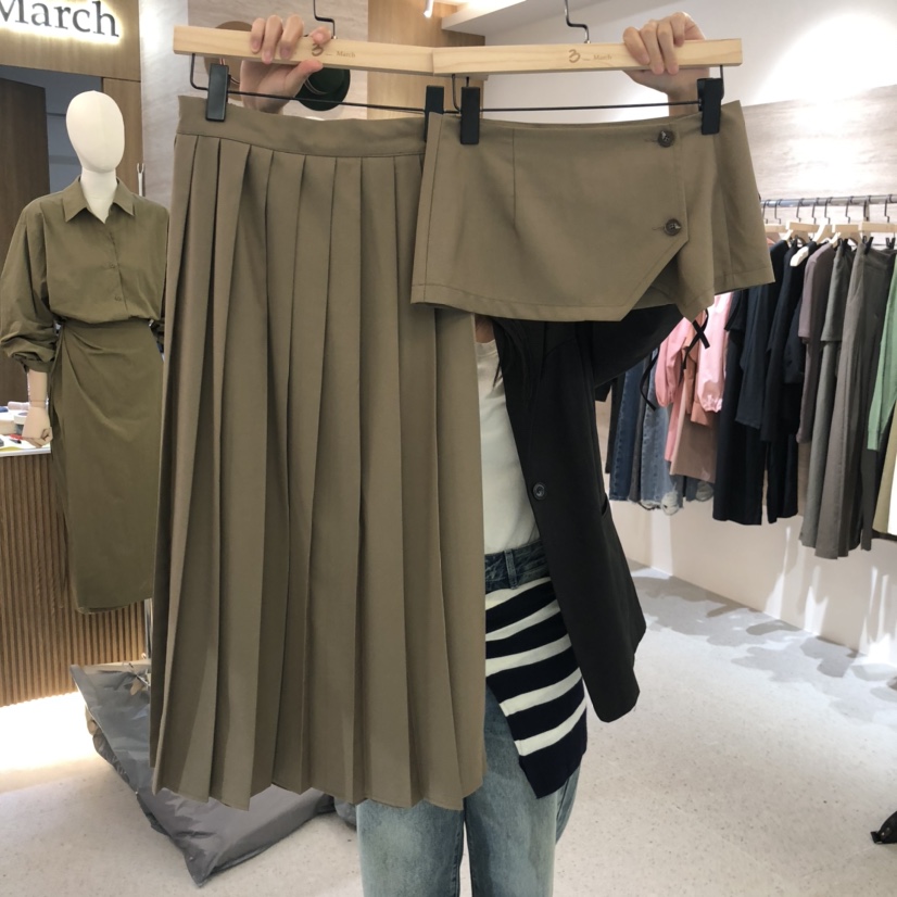 BISHOP韓國直郵㊣女士新品職業休閑人氣25秋冬時尚長裙可拆卸BISHOP長裙圖色2