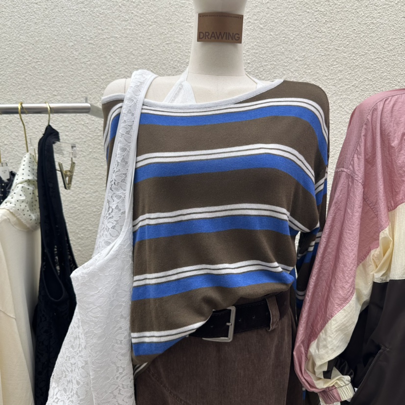DRAWING東大門㊣代購女裝新品休閑熱賣時尚人氣長袖T恤套裝DRAWING長袖T恤