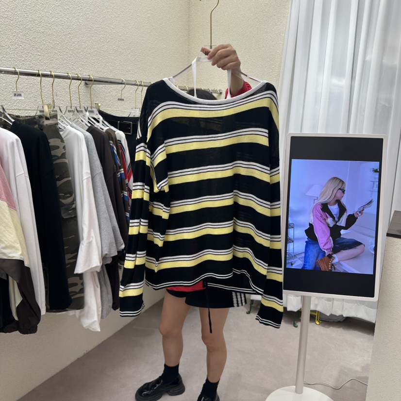 DRAWING東大門㊣代購女裝新品休閑熱賣時尚人氣長袖T恤套裝DRAWING長袖T恤圖色2
