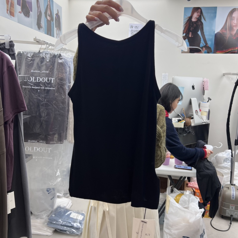 SOLD OUT東大門㊣代購女士新款休閑推薦25秋冬吊帶背心不含內搭SOLD OUT吊帶/背心