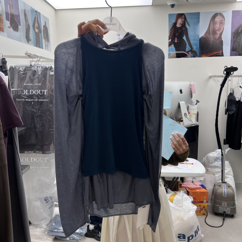 SOLD OUT東大門㊣代購女士新款休閑推薦25秋冬吊帶背心不含內搭SOLD OUT吊帶/背心圖色3