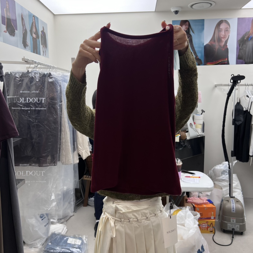 SOLD OUT東大門㊣代購女士新款休閑推薦25秋冬吊帶背心不含內搭SOLD OUT吊帶/背心圖色4