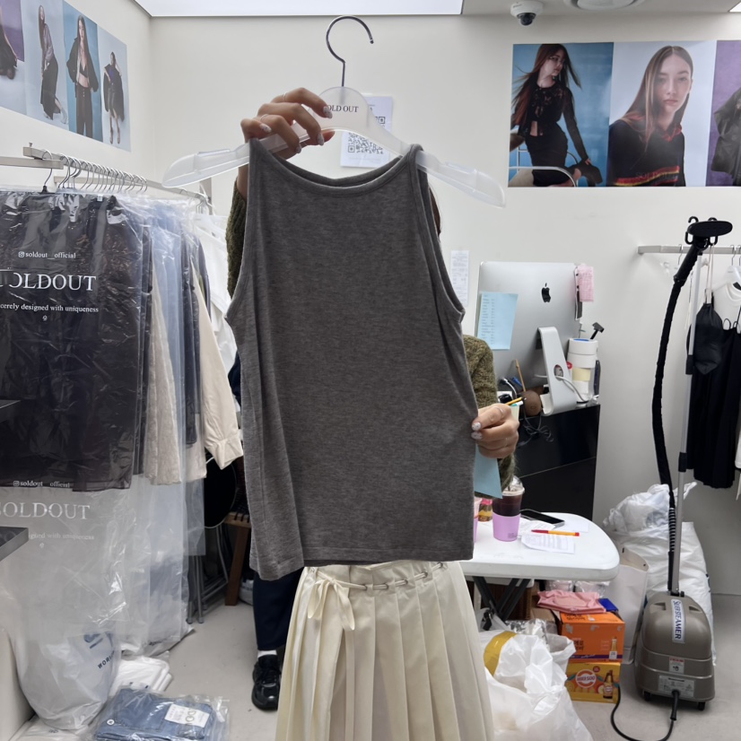 SOLD OUT東大門㊣代購女士新款休閑推薦25秋冬吊帶背心不含內搭SOLD OUT吊帶/背心圖色5