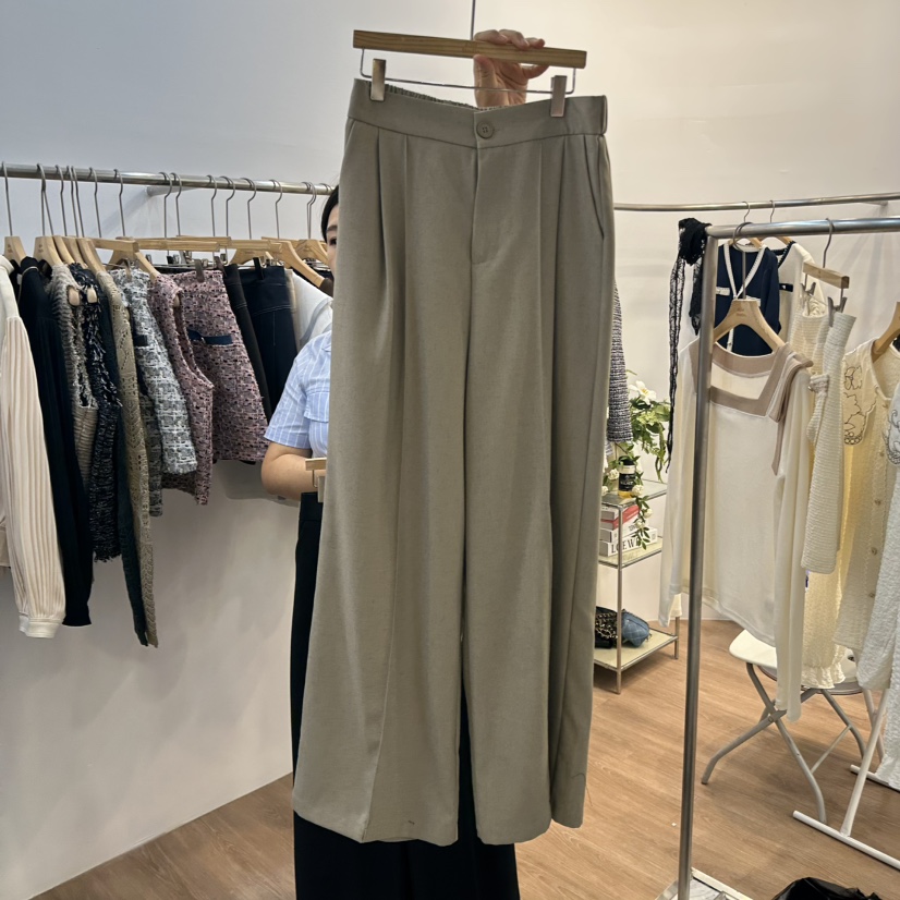 ABLESTUDIO東大門㊣代購女裝新款推薦休閑25秋冬休閑褲天絲ABLESTUDIO休閑褲圖色3