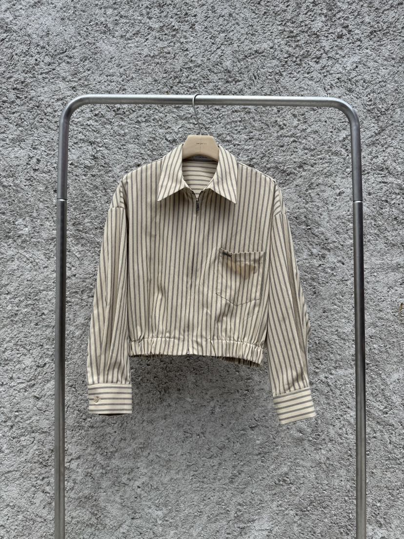 LIMLIMLIM韓國代購㊣女裝新品25秋冬休閑真品推薦職業夾克條紋LIM LIM LIM夾克圖色1