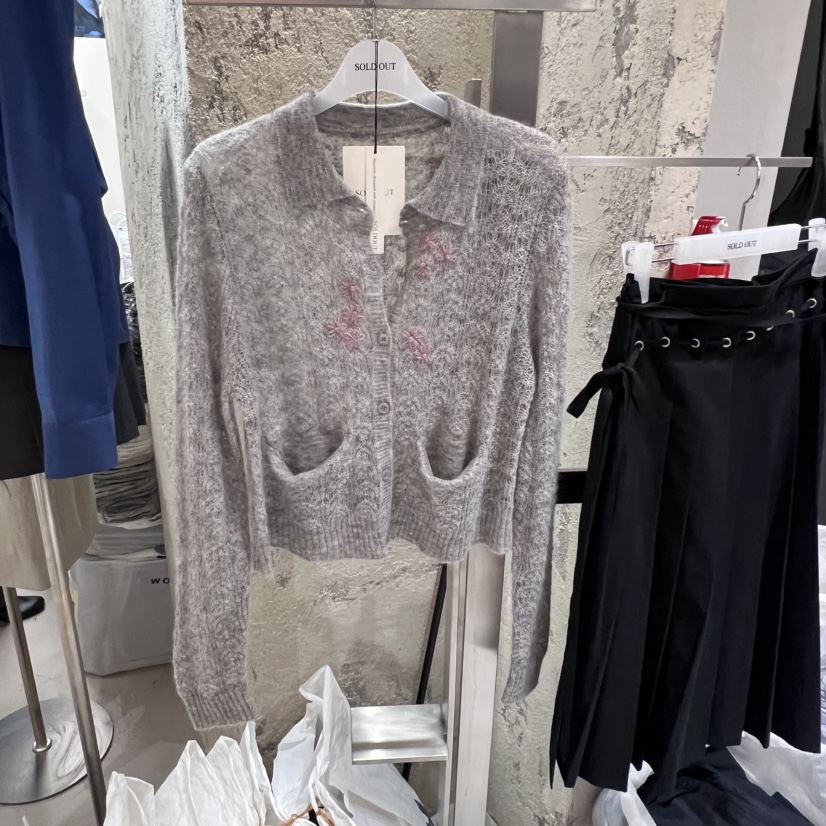 SOLD OUT東大門㊣直郵女裝新品25秋冬真品休閑針織衫羊毛開衫SOLD OUT針織衫圖色2