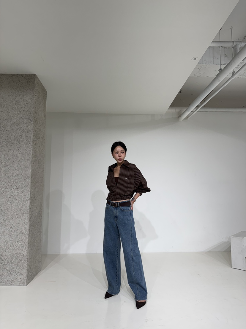 LIMLIMLIM東大門㊣直郵女士新品25秋冬真品職業牛仔褲不含腰帶LIM LIM LIM牛仔褲