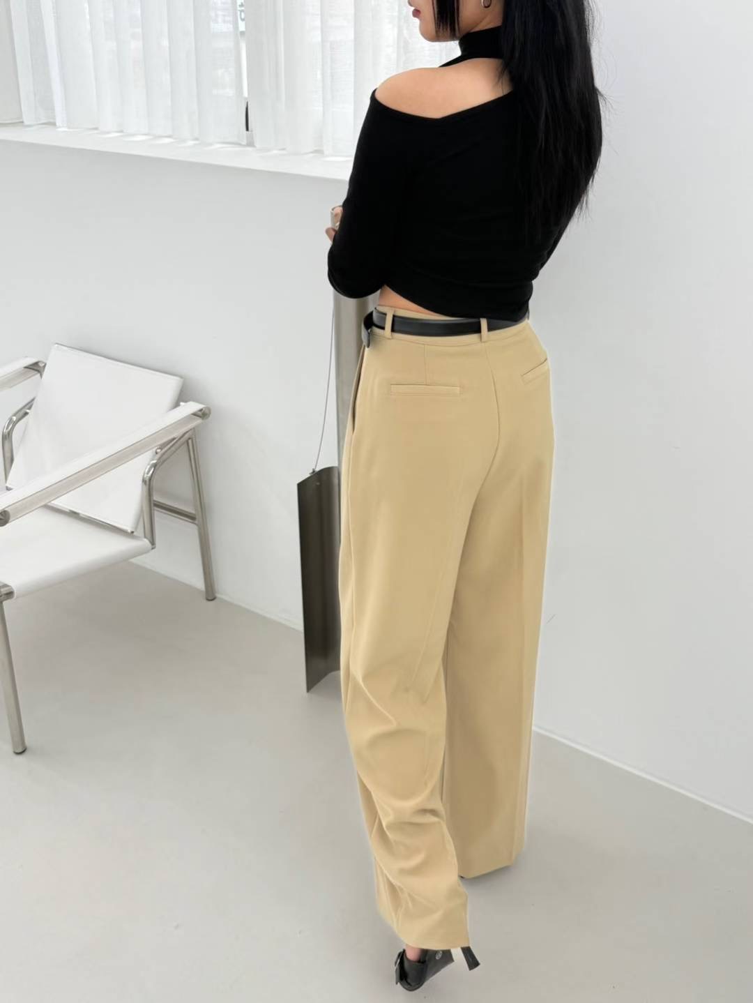 TINT東大門㊣直郵女士新品25秋夏人氣推薦職業休閑褲不含腰帶TINT休閑褲