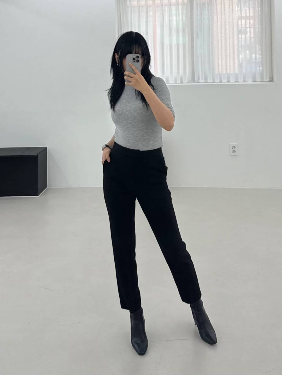 TINT東大門㊣實拍女裝新款休閑人氣真品25秋夏職業時尚休閑褲TINT休閑褲圖色2