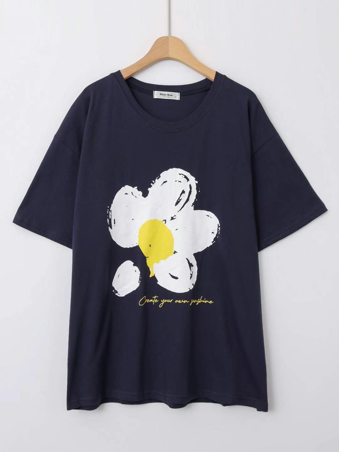 WHITE BEAR東大門㊣實拍女裝新款推薦休閑時尚人氣熱賣T恤WHITE BEART恤圖色2