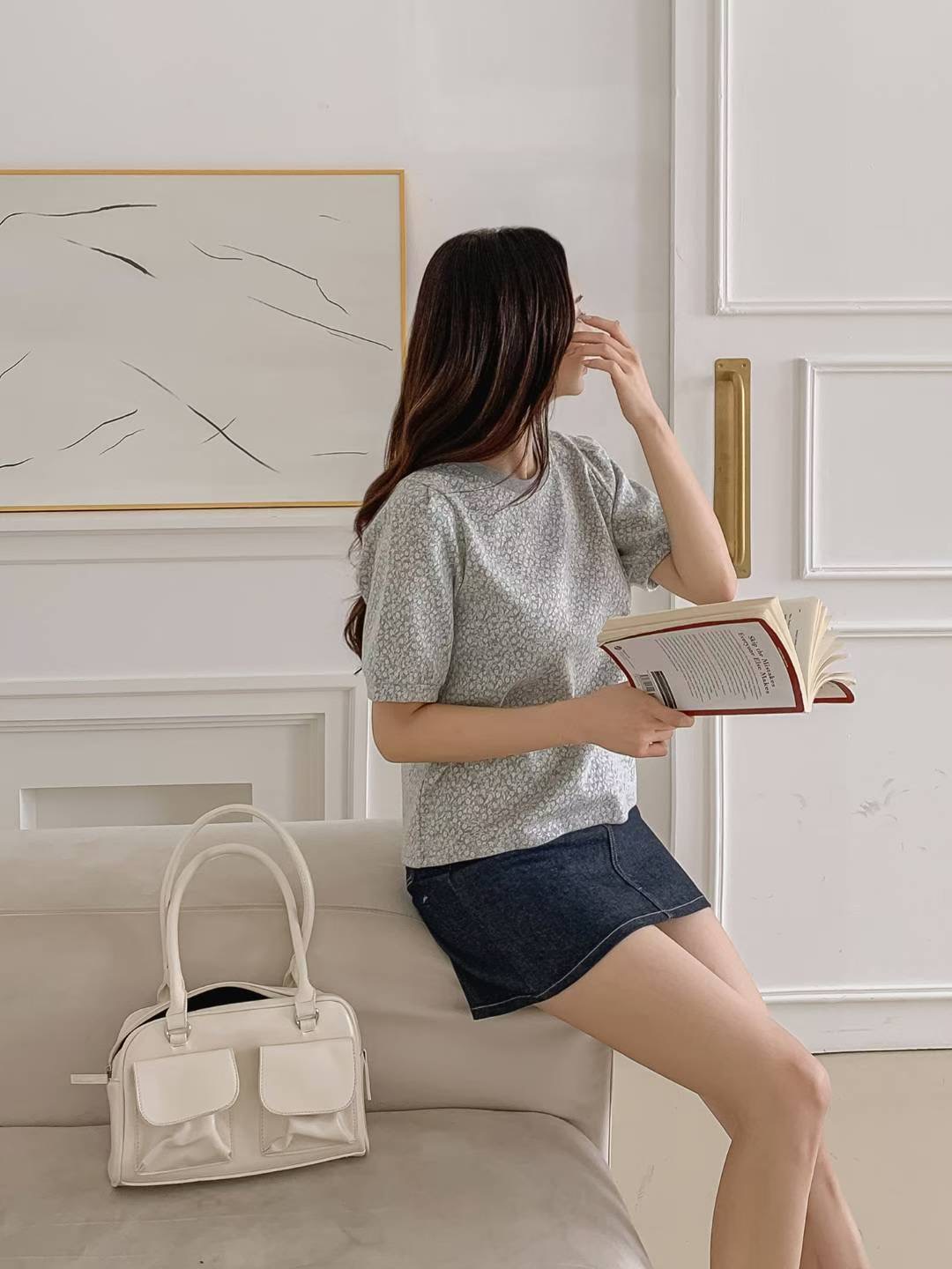 KKANNJUU韓國代購㊣女裝新品職業25秋夏推薦時尚襯衫蕾絲衫KKAMJUU襯衫/蕾絲衫