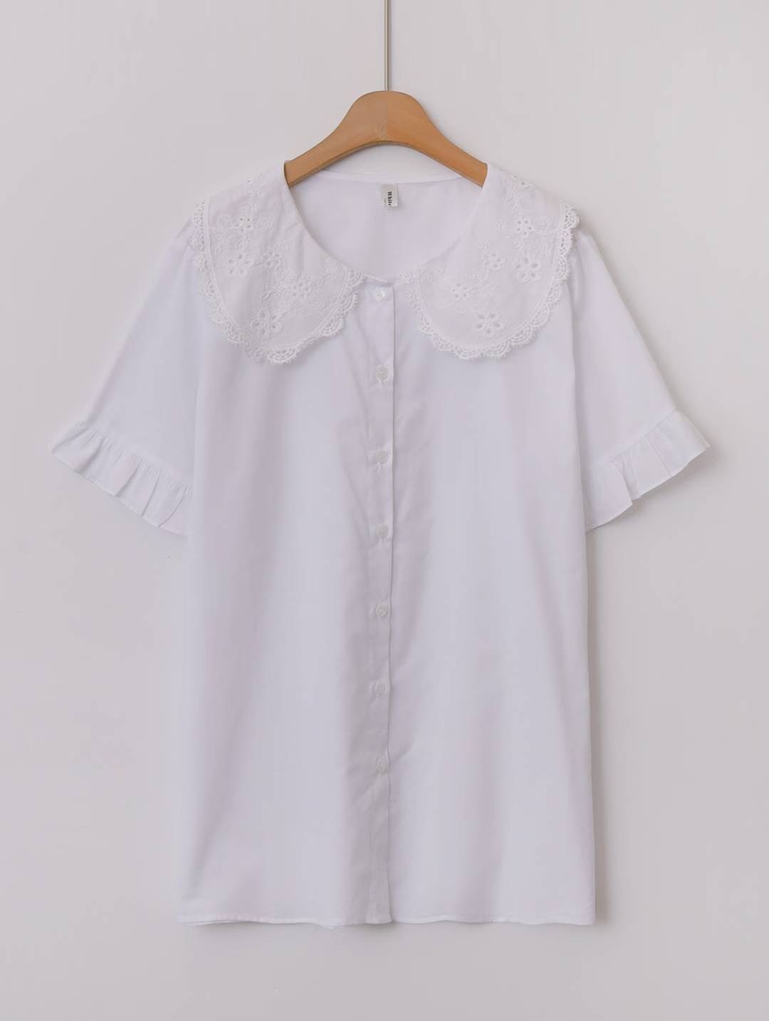 WHITE BEAR東大門㊣代購女士新品休閑職業人氣真品襯衫蕾絲衫WHITE BEAR襯衫/蕾絲衫圖色2