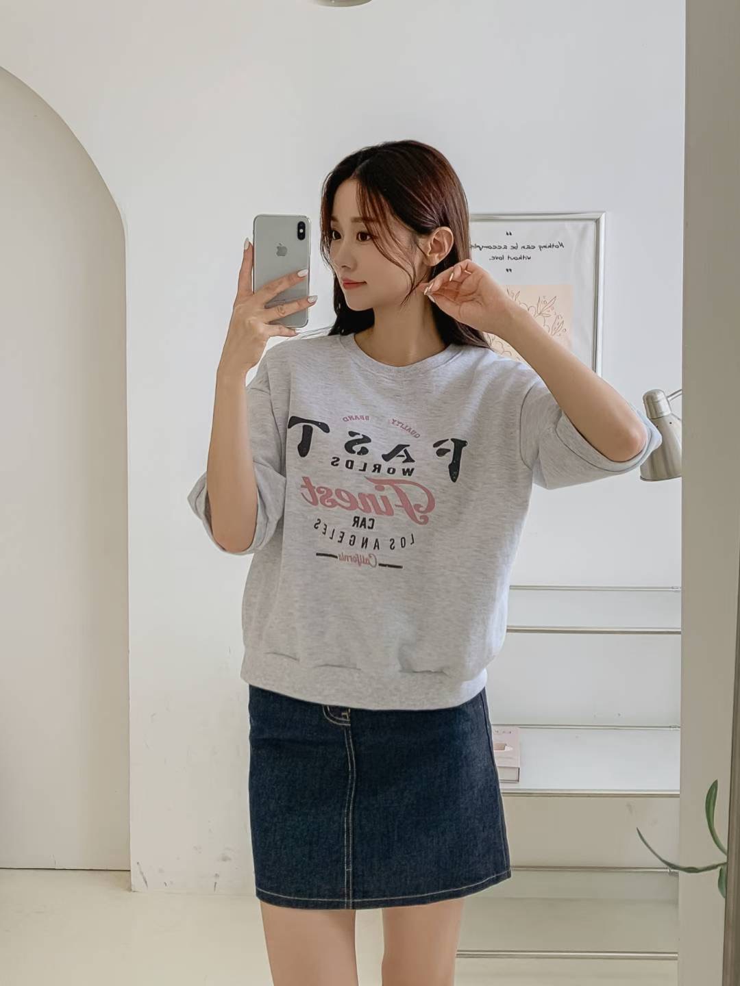 KKANNJUU韓國直郵㊣女士新款休閑職業熱賣時尚真品推薦25秋夏T恤KKAMJUUT恤