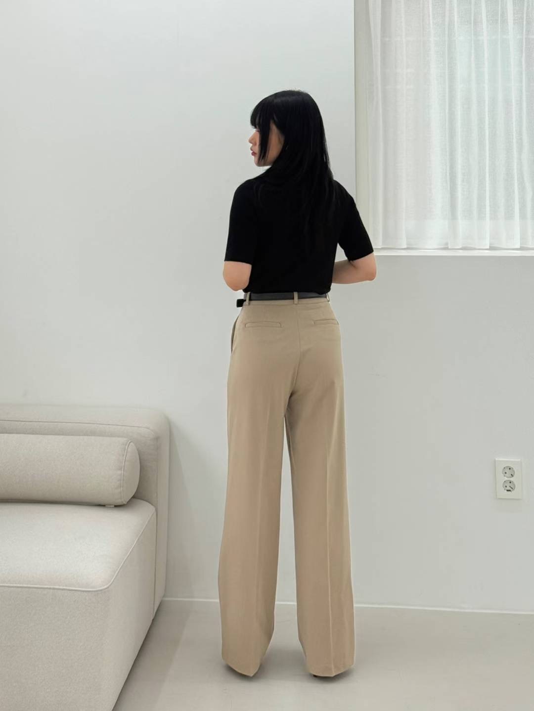 TINT東大門㊣代購女裝新款熱賣25秋夏推薦休閑休閑褲不含腰帶TINT休閑褲
