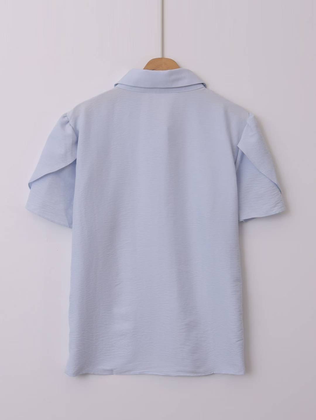 WHITE BEAR東大門㊣實拍女裝新款職業25秋夏真品襯衫蕾絲衫WHITE BEAR襯衫/蕾絲衫