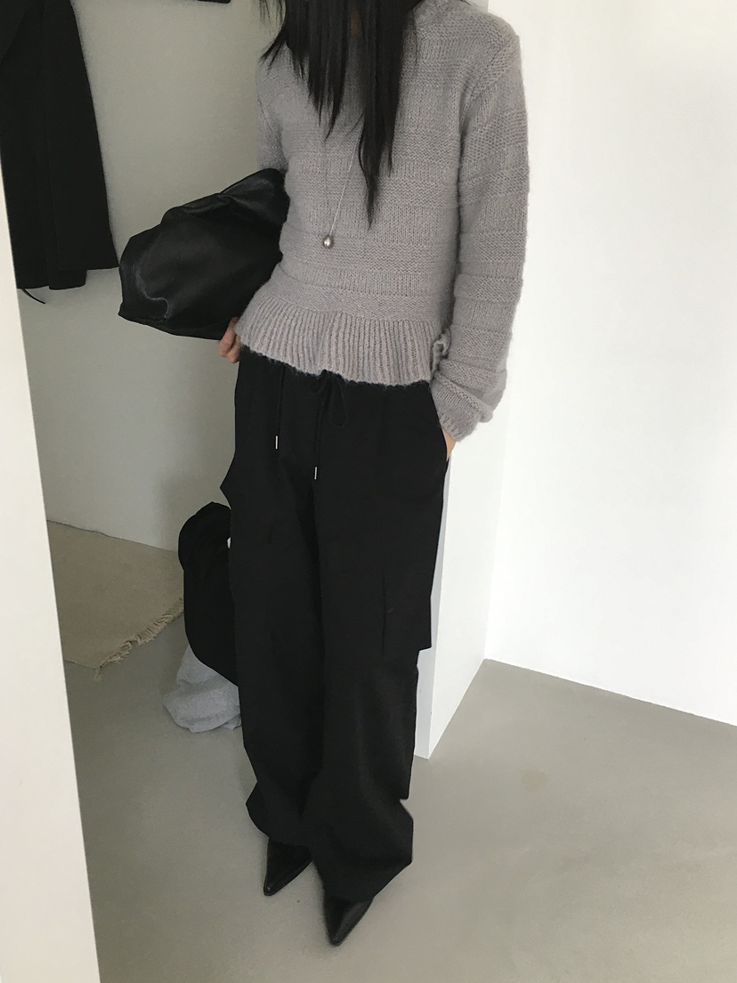MONDAYMORING韓國代購㊣女裝新品真品職業休閑25秋冬針織衫羊駝MONDAYMORING針織衫