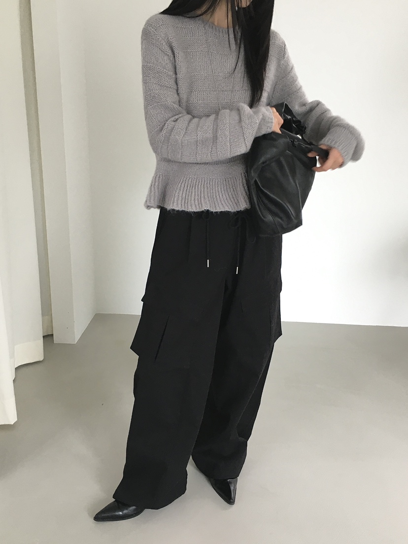 MONDAYMORING韓國代購㊣女裝新品真品職業休閑25秋冬針織衫羊駝MONDAYMORING針織衫