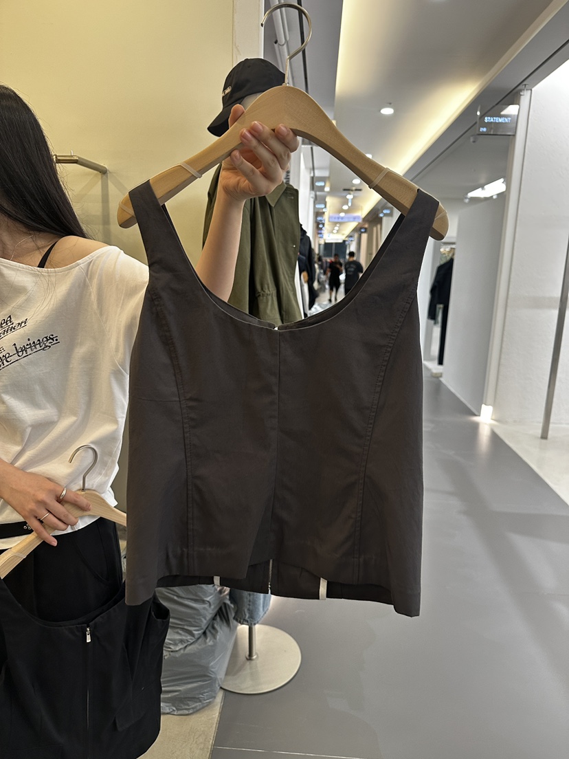 MONDAYMORING東大門㊣實拍女裝新品時尚休閑職業25秋冬馬甲拉鏈MONDAYMORING馬甲