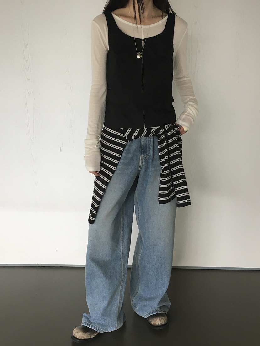 MONDAYMORING東大門㊣實拍女裝新品時尚休閑職業25秋冬馬甲拉鏈MONDAYMORING馬甲