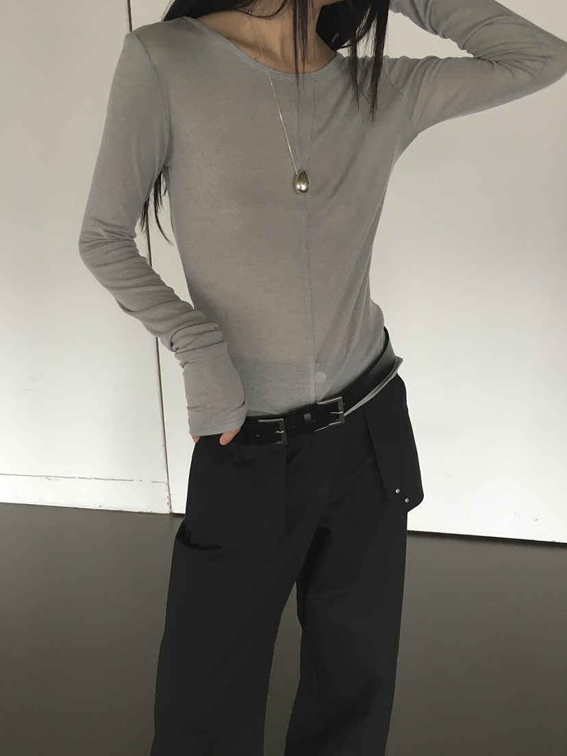 MONDAYMORING東大門㊣代購女士新款職業真品時尚長袖T恤羊毛MONDAYMORING長袖T恤