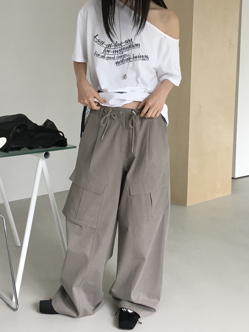 MONDAYMORING韓國代購㊣女士新品時尚休閑推薦人氣25秋冬休閑褲MONDAYMORING休閑褲