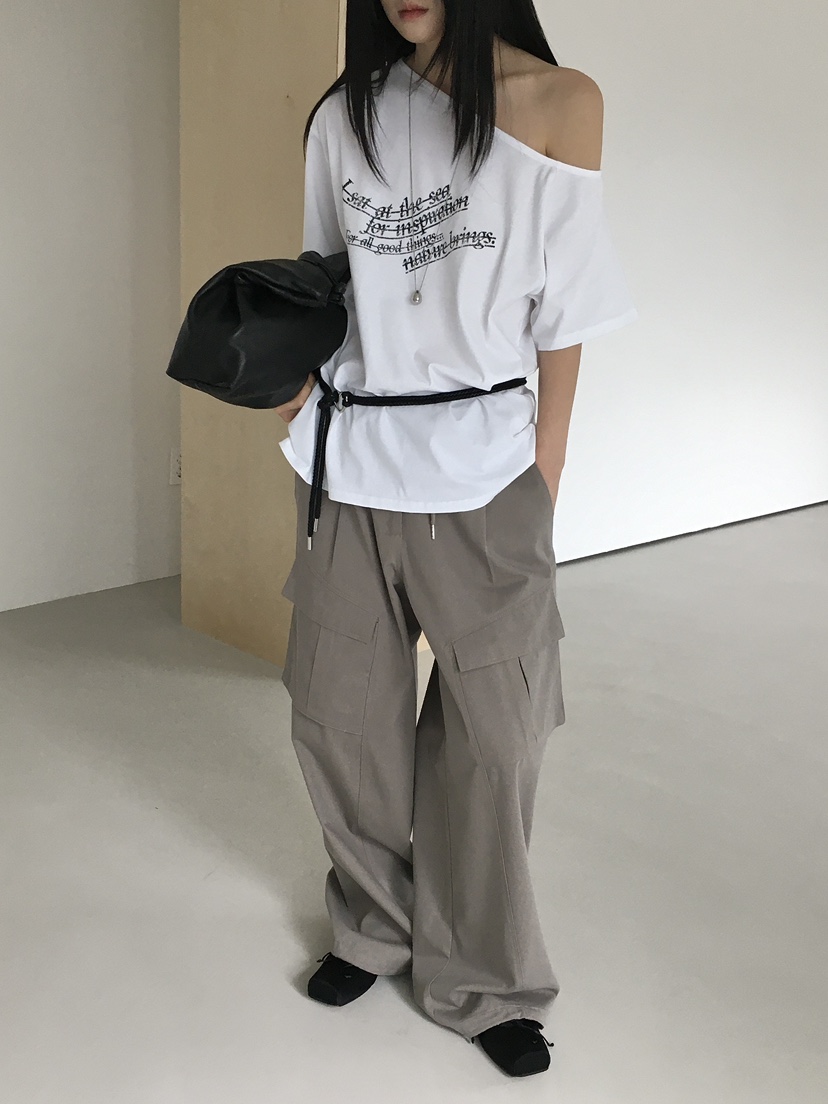 MONDAYMORING韓國代購㊣女士新品時尚休閑推薦人氣25秋冬休閑褲MONDAYMORING休閑褲