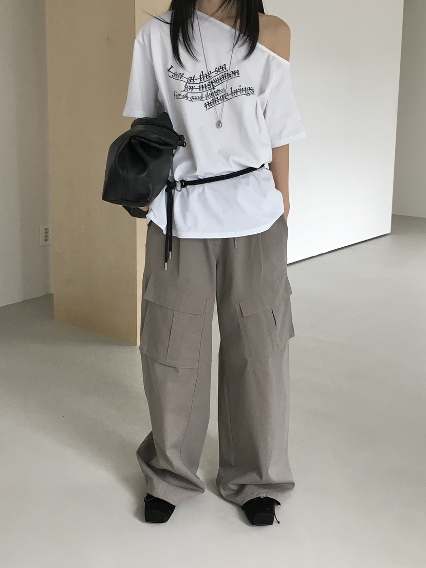 MONDAYMORING韓國代購㊣女士新品時尚休閑推薦人氣25秋冬休閑褲MONDAYMORING休閑褲