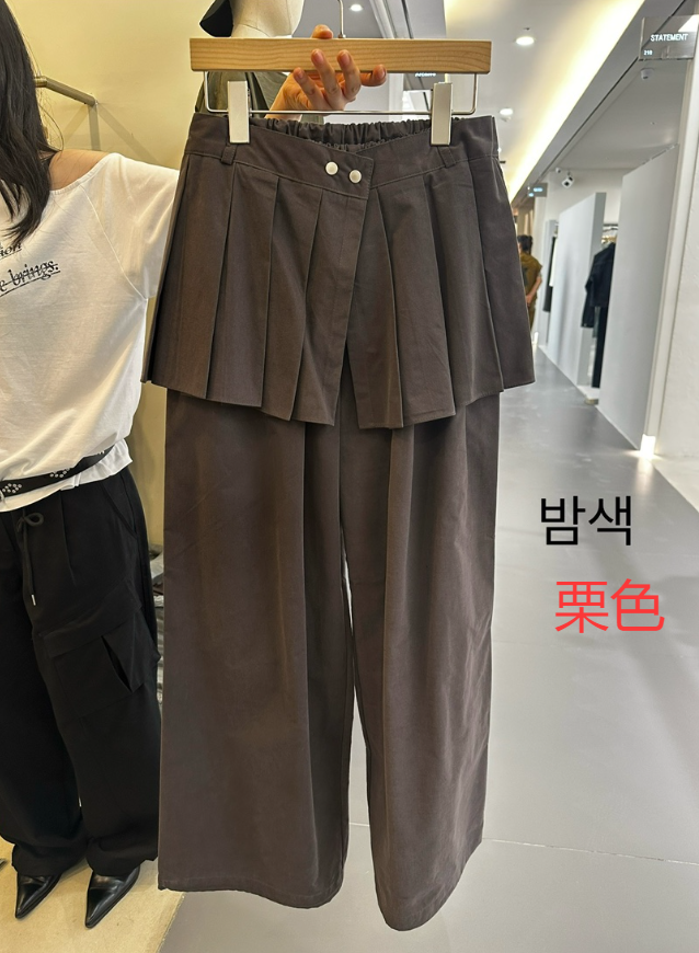 MONDAYMORING韓國代購㊣女裝新款休閑熱賣25秋冬真品推薦裙褲MONDAYMORING裙褲圖色3