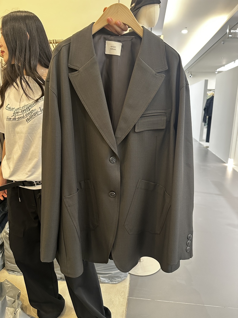 MONDAYMORING東大門㊣代購女士新品人氣時尚真品25秋冬夾克MONDAYMORING夾克