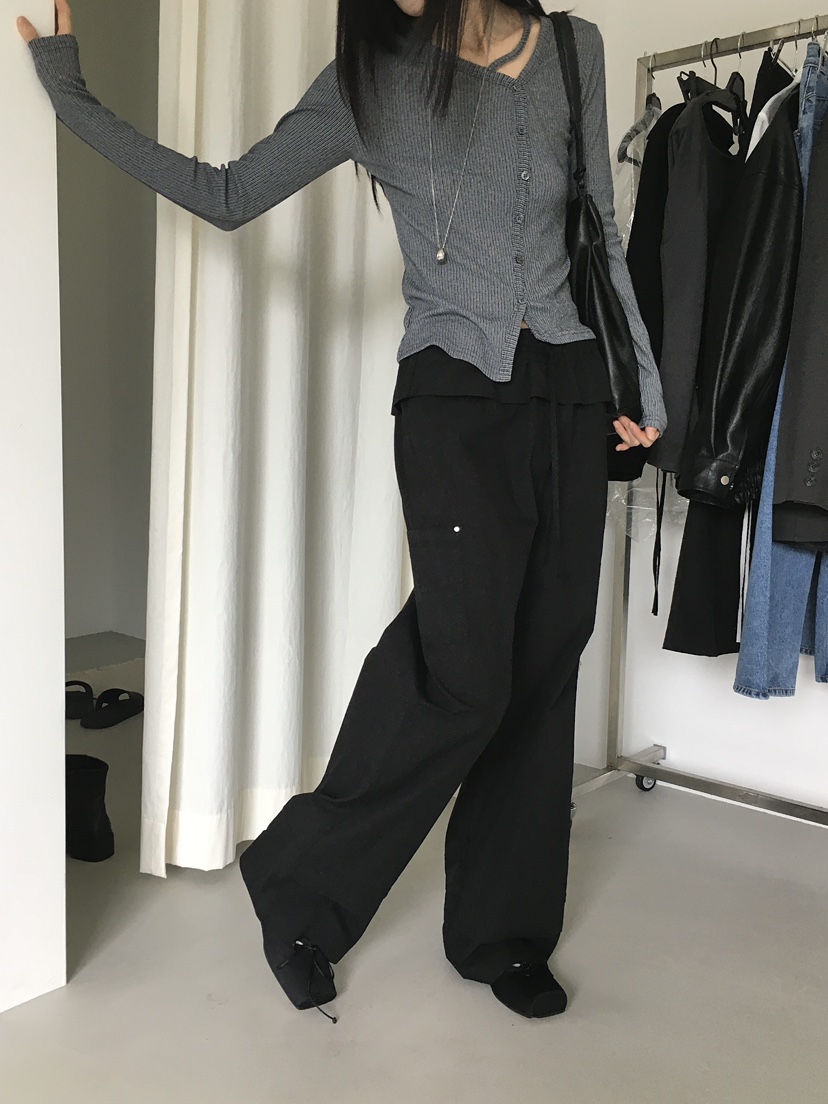 MONDAYMORING東大門㊣代購女士新款熱賣時尚推薦25秋冬休閑褲MONDAYMORING休閑褲