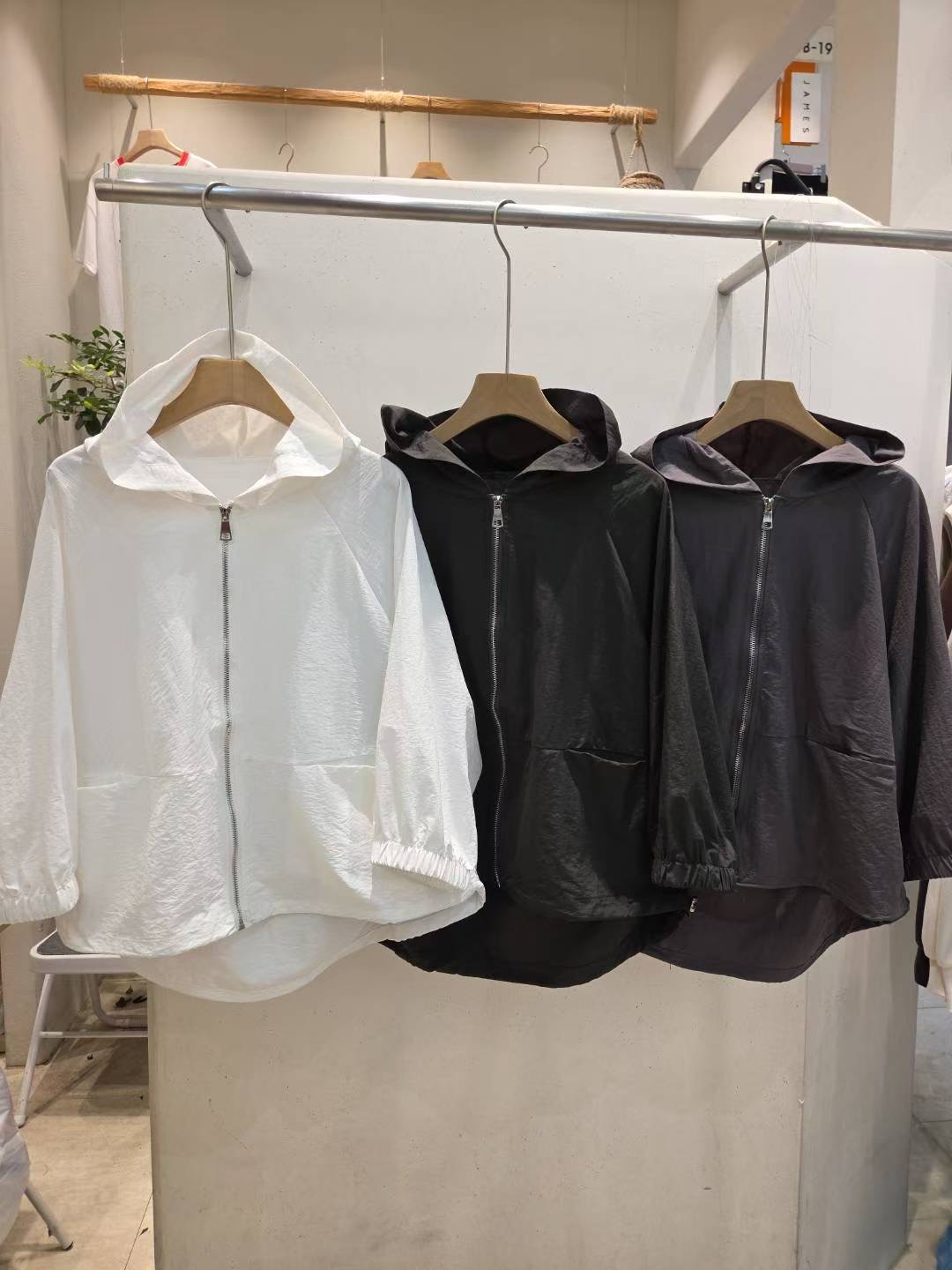 JAMES 제임스東大門㊣實拍女裝新品25秋冬真品職業夾克兜帽JAMES夾克
