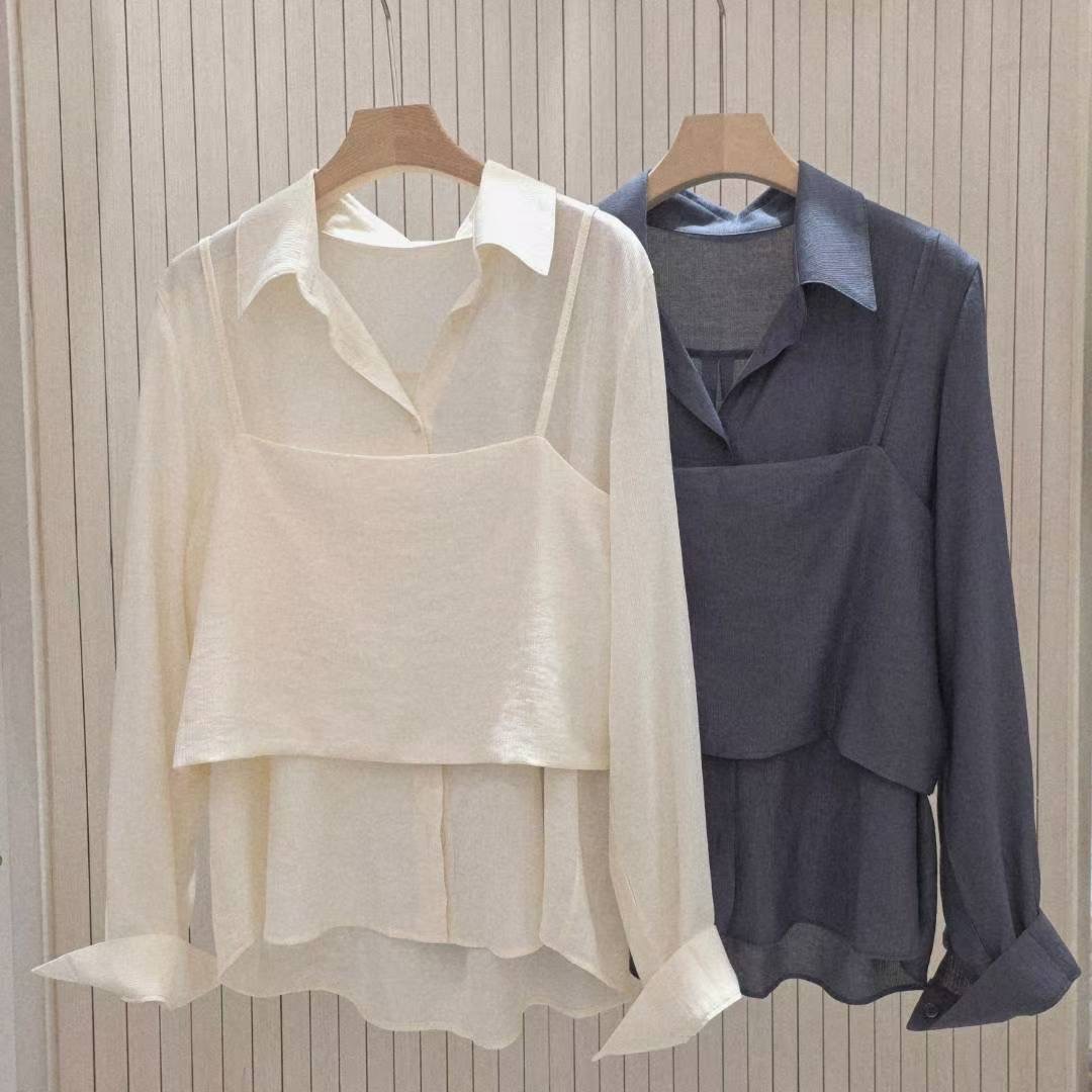 COCOS/ONE TOP韓國直郵㊣女士新款熱賣時尚25秋冬襯衫蕾絲衫COCOS/ONE TOP襯衫/蕾絲衫