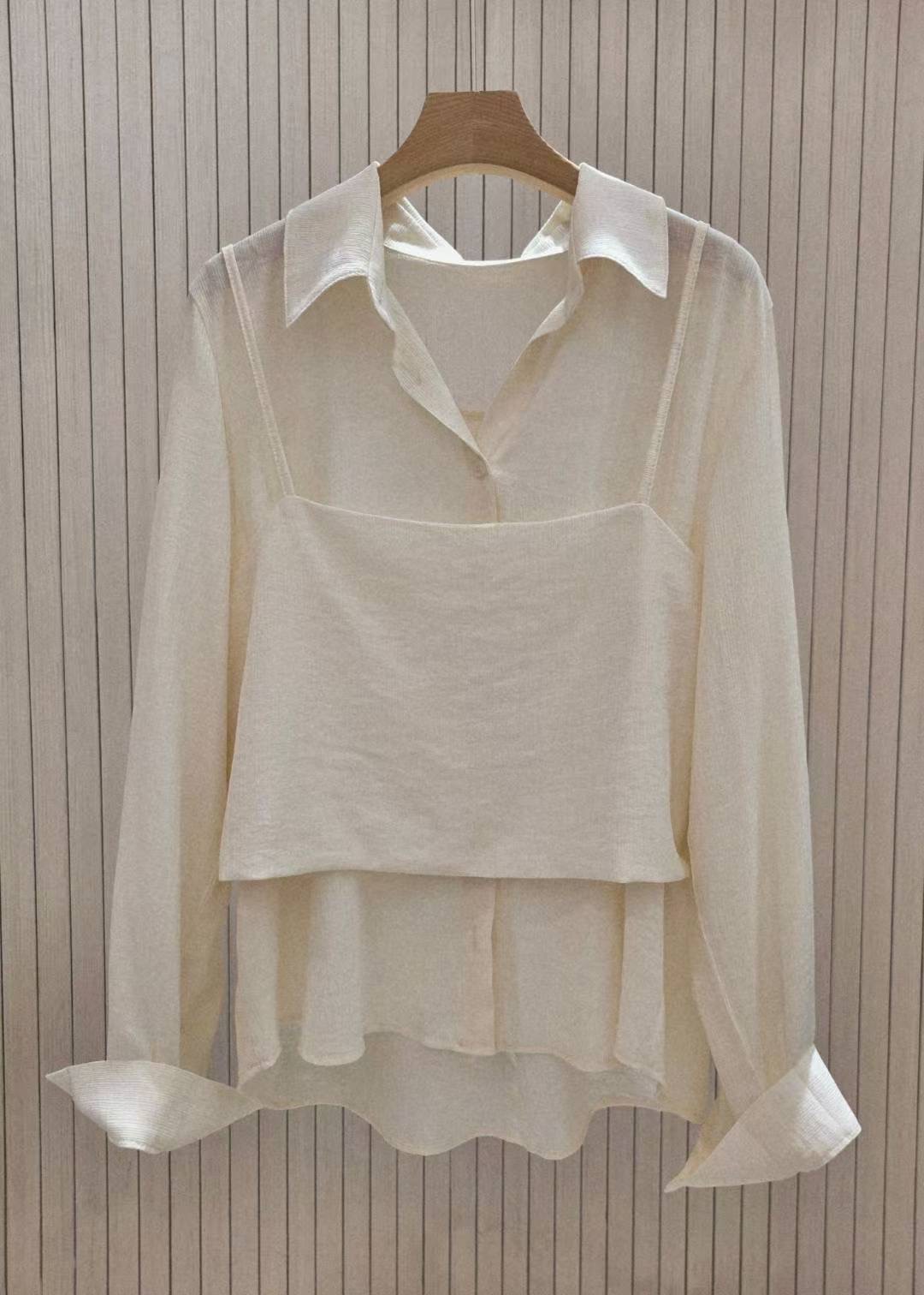 COCOS/ONE TOP韓國直郵㊣女士新款熱賣時尚25秋冬襯衫蕾絲衫COCOS/ONE TOP襯衫/蕾絲衫