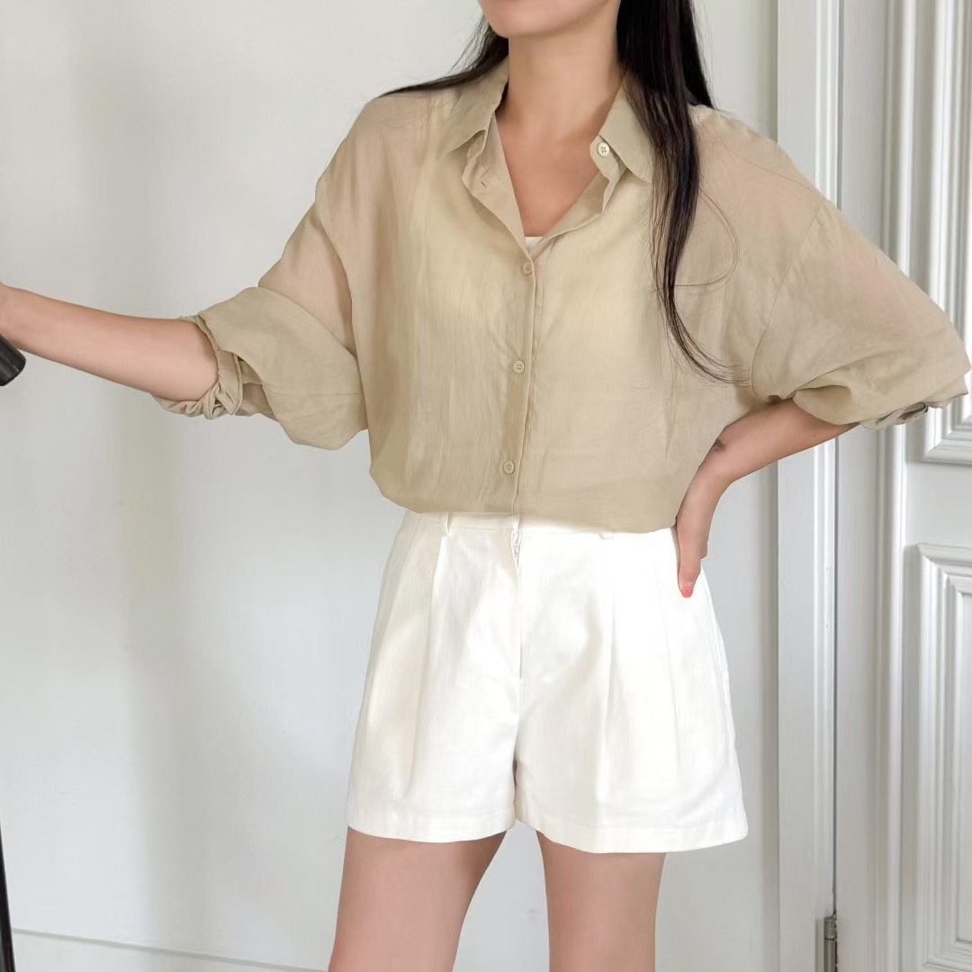 VERY GOOD東大門㊣直郵女士新款休閑熱賣推薦人氣襯衫蕾絲衫VERY GOOD襯衫/蕾絲衫圖色2