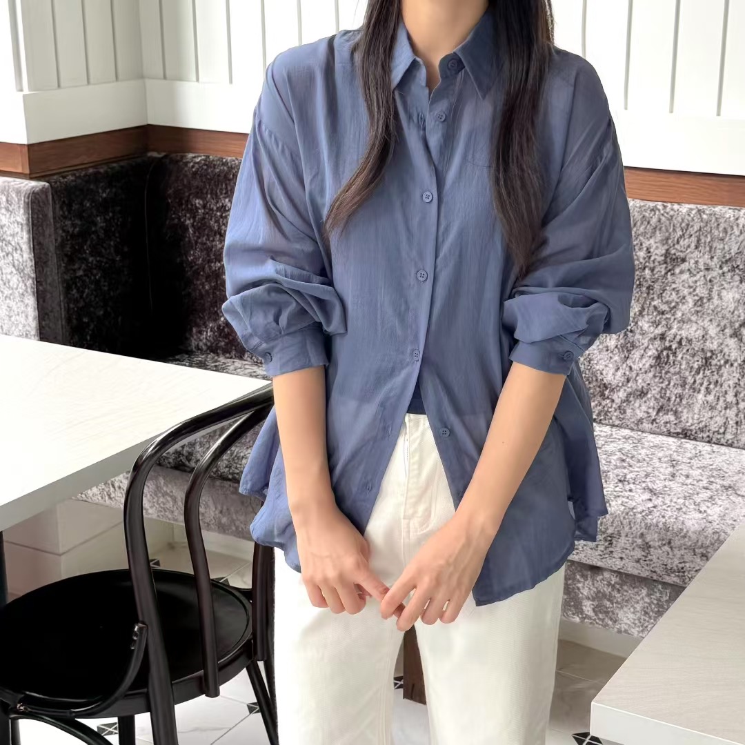 VERY GOOD東大門㊣直郵女士新款休閑熱賣推薦人氣襯衫蕾絲衫VERY GOOD襯衫/蕾絲衫圖色5