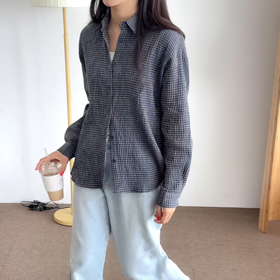 VERY GOOD東大門㊣實拍女士新款時尚推薦休閑人氣襯衫蕾絲衫VERY GOOD襯衫/蕾絲衫圖色2