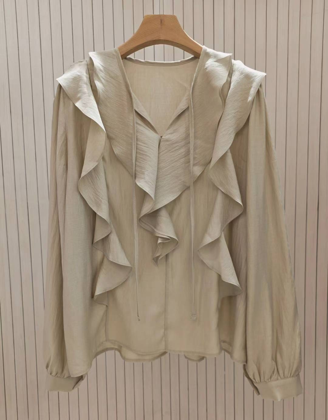 COCOS/ONE TOP東大門㊣代購女士新款推薦25秋冬襯衫蕾絲衫COCOS/ONE TOP襯衫/蕾絲衫