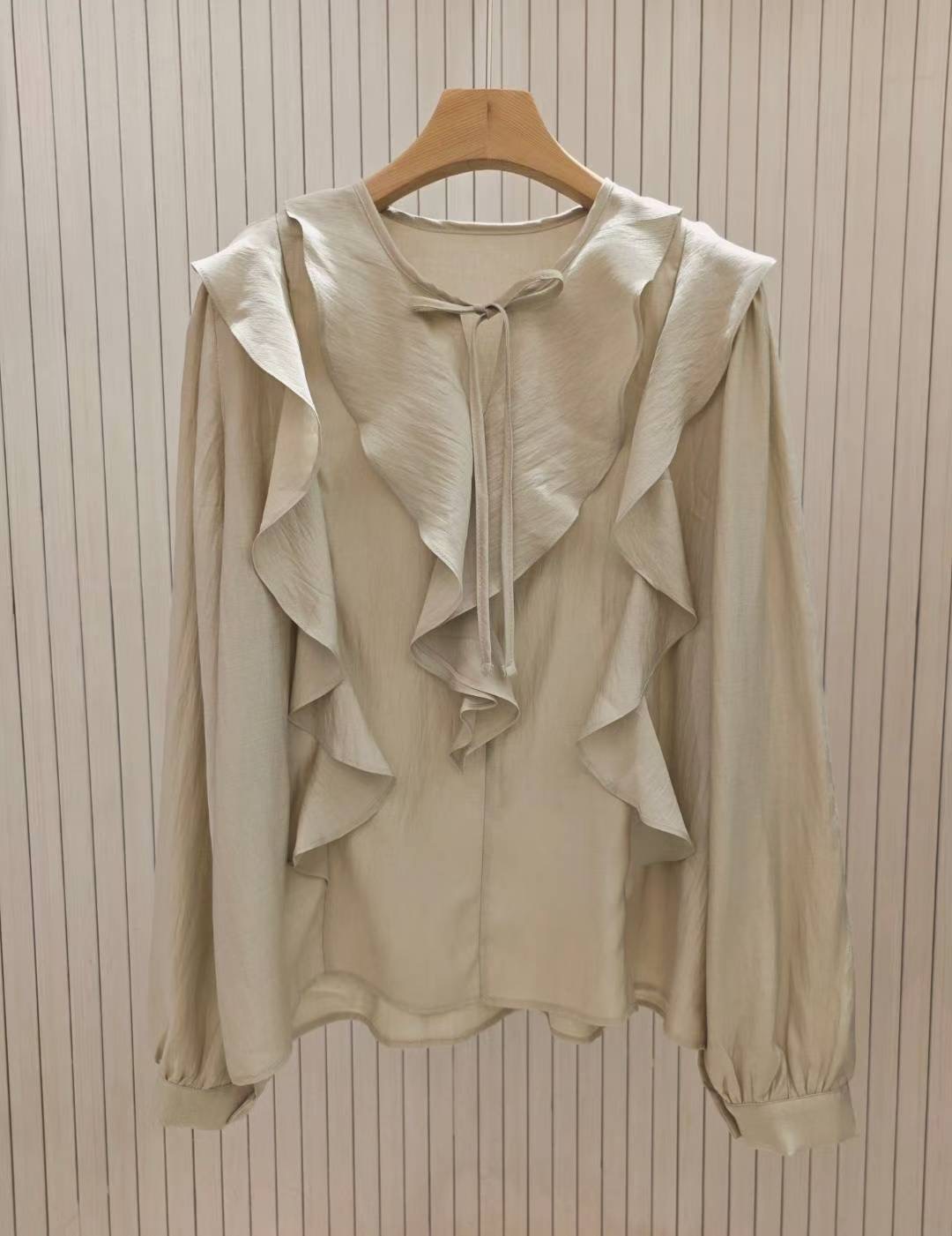 COCOS/ONE TOP東大門㊣代購女士新款推薦25秋冬襯衫蕾絲衫COCOS/ONE TOP襯衫/蕾絲衫