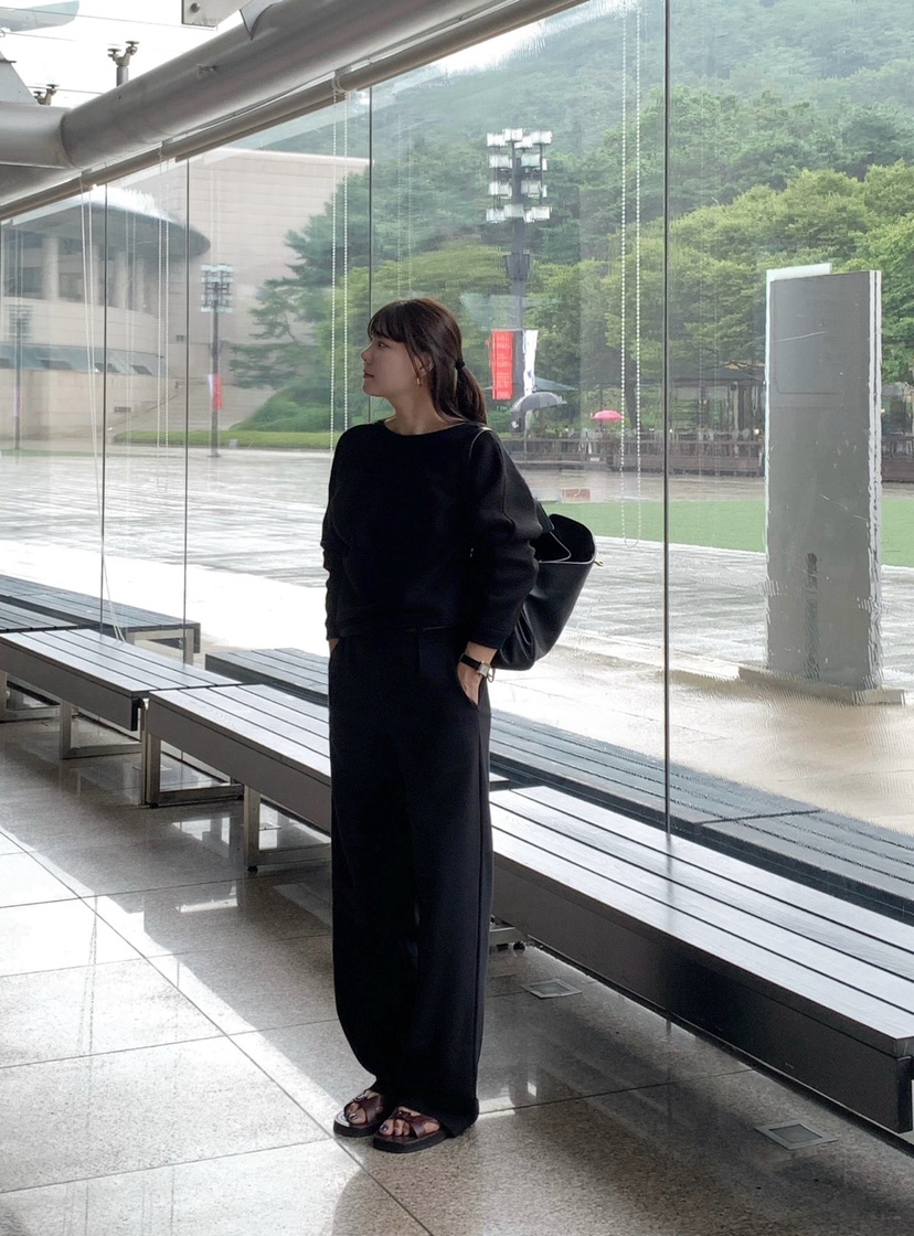 COURGETTE韓國代購㊣女裝新品真品時尚職業熱賣人氣25秋冬休閑褲COURGETTE休閑褲