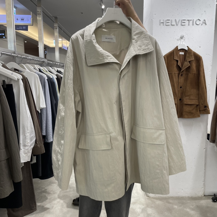 HELVETICA韓國代購㊣女裝新款推薦熱賣25秋冬真品時尚休閑夾克HELVETICA夾克圖色1