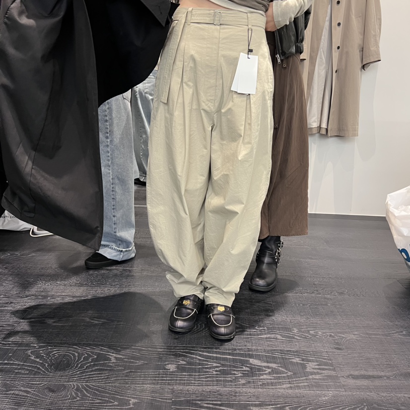 OBJECT東大門㊣實拍女裝新品真品25秋冬時尚熱賣休閑褲含腰帶OBJECT休閑褲圖色2