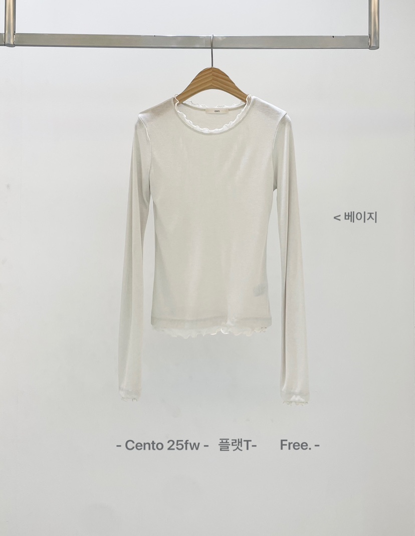 SETPLATZ東大門㊣實拍女裝新品25秋冬時尚真品推薦休閑長袖T恤PLATZCLASSIC長袖T恤圖色2